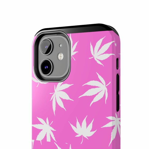 Pink Love Marijuana Leaf's Case For Apple Iphone - Image 4