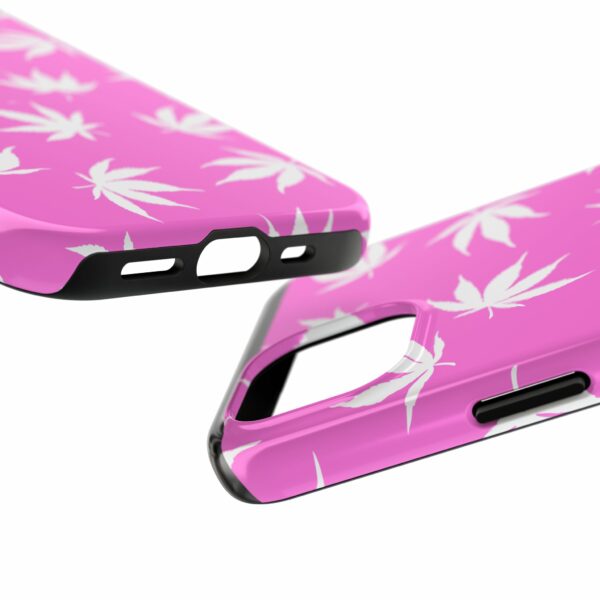 Pink Love Marijuana Leaf's Case For Apple Iphone - Image 59