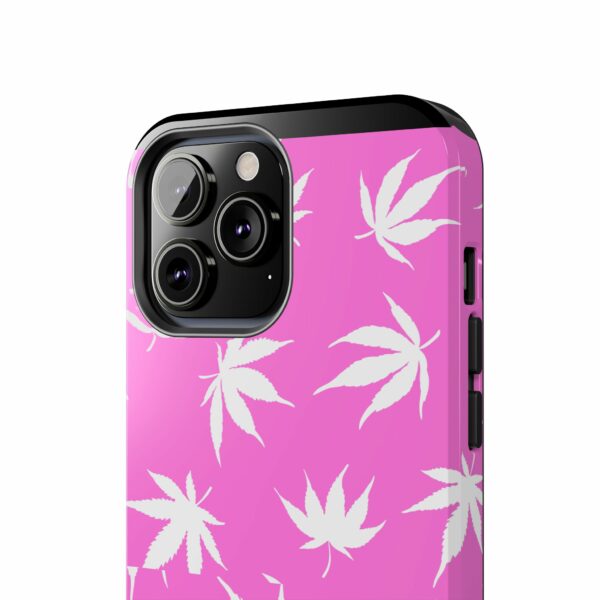 Pink Love Marijuana Leaf's Case For Apple Iphone - Image 46