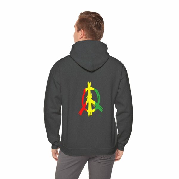 Jamaican Flag Peace Sign Hoodie - Image 4