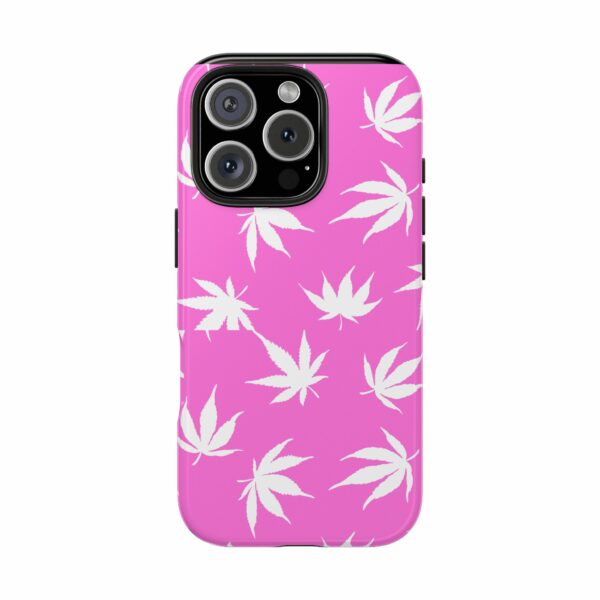 Pink Love Marijuana Leaf's Case For Apple Iphone - Image 73