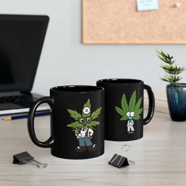 Doctor Cannabis Black Mug - Image 3