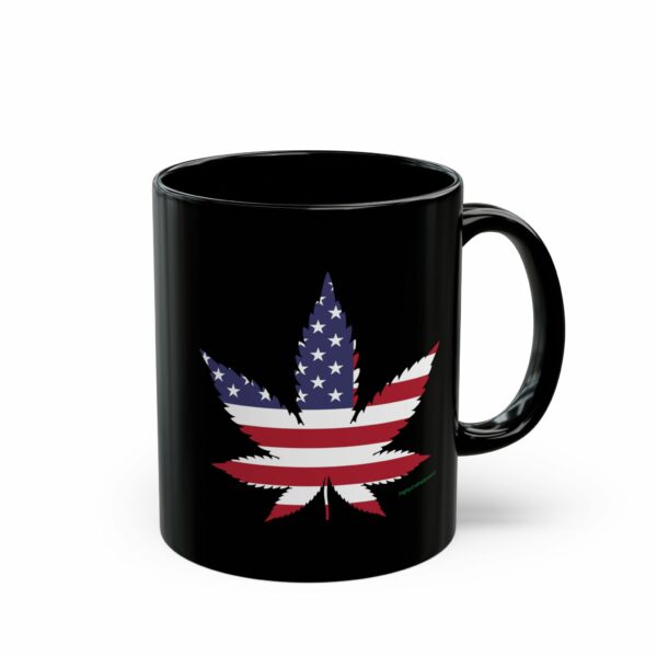 Cannabis USA Flag  Mug - Image 4