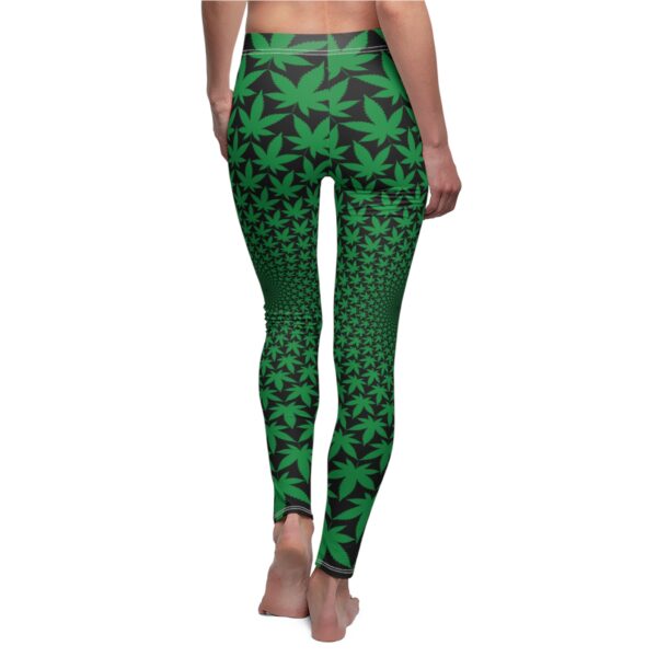 Psychedelic Marijuana Cycle Women Leggings - Image 4