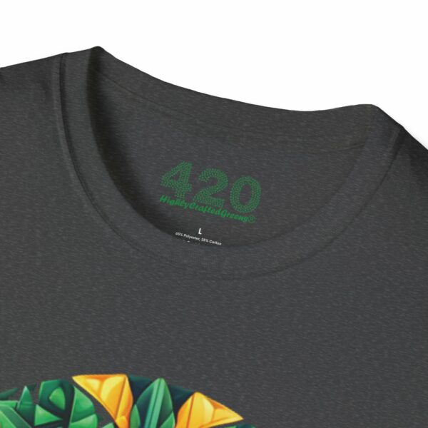 Psychedelic Foliage Tee - Hypnotic Weed Leaf Edition - Image 24