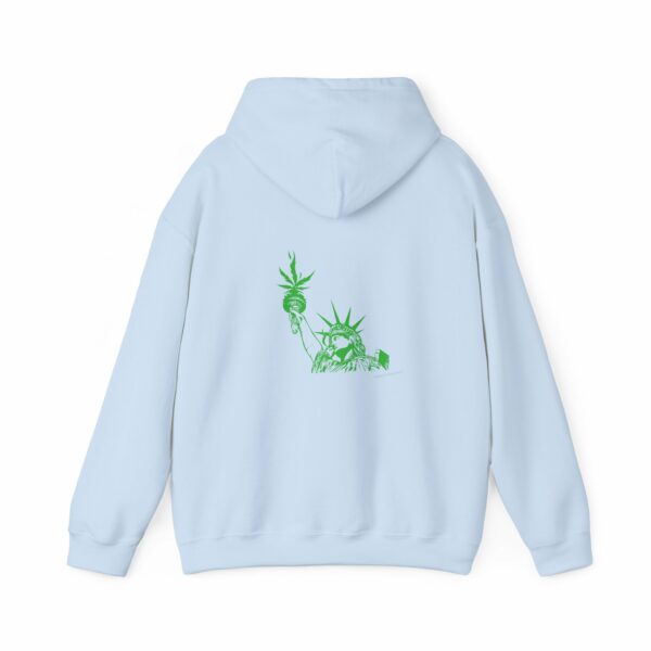 Marijuana Statue of Liberty with Cannabis Flames Hoodie - Image 18