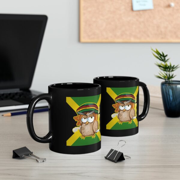 Marijuana Jamaican Owl Mug - Image 3