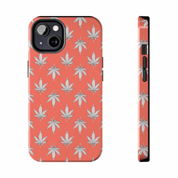 Red Love Marijuana Leaf's Case For Apple Iphone - Image 25