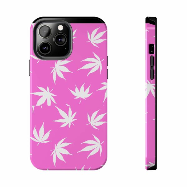 Pink Love Marijuana Leaf's Case For Apple Iphone - Image 43