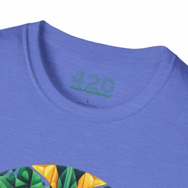 Psychedelic Foliage Tee - Hypnotic Weed Leaf Edition - Image 21