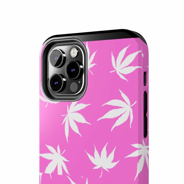 Pink Love Marijuana Leaf's Case For Apple Iphone - Image 16