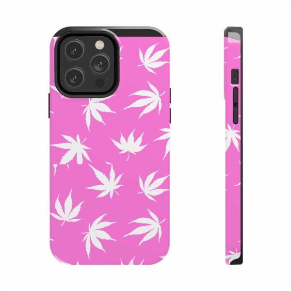 Pink Love Marijuana Leaf's Case For Apple Iphone - Image 53