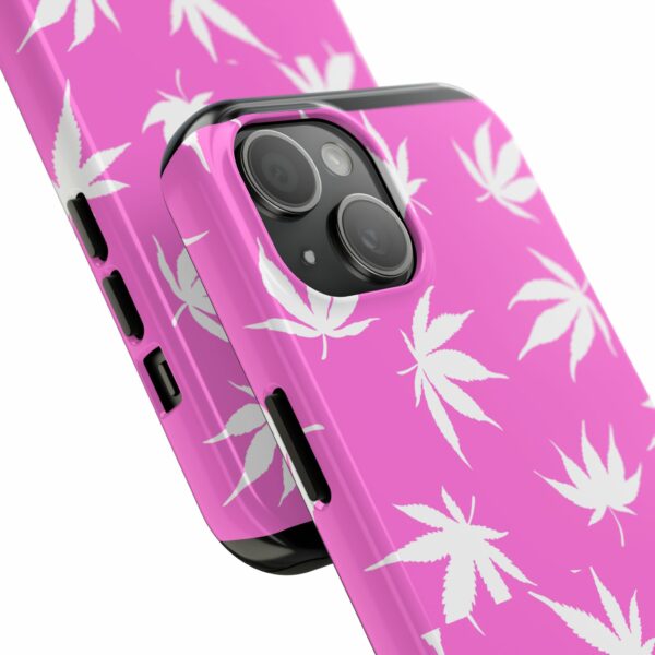 Pink Love Marijuana Leaf's Case For Apple Iphone - Image 58