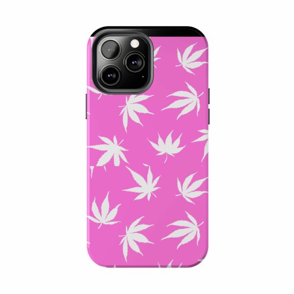 Pink Love Marijuana Leaf's Case For Apple Iphone - Image 44