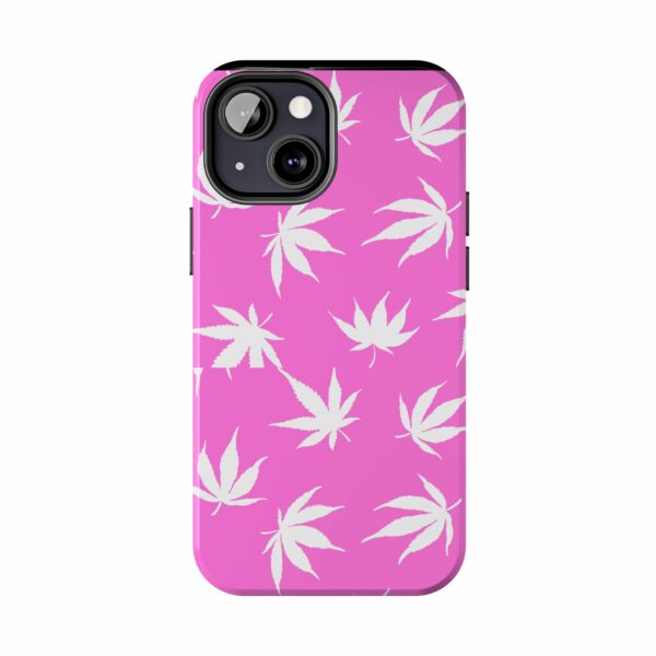 Pink Love Marijuana Leaf's Case For Apple Iphone - Image 32