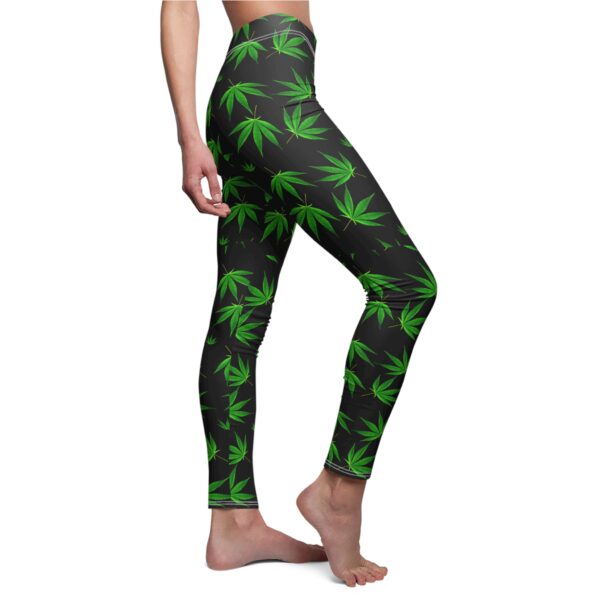 Marijuana Green Leaf’s Women Leggings - Image 3