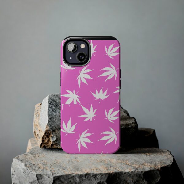 Pink Love Marijuana Leaf's Case For Apple Iphone - Image 29