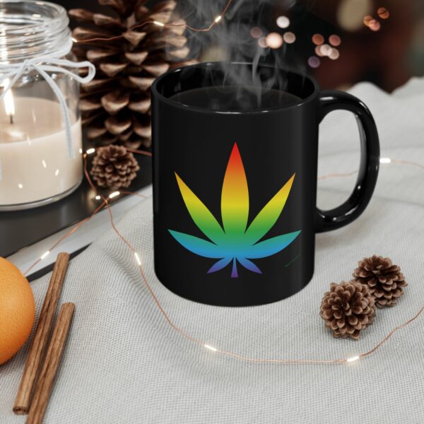 Lgbtq Marijuana Leaf  Mug - Image 2