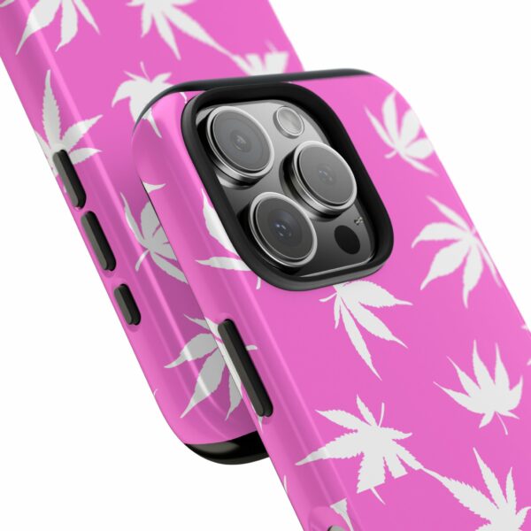 Pink Love Marijuana Leaf's Case For Apple Iphone - Image 74