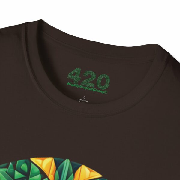 Psychedelic Foliage Tee - Hypnotic Weed Leaf Edition - Image 2