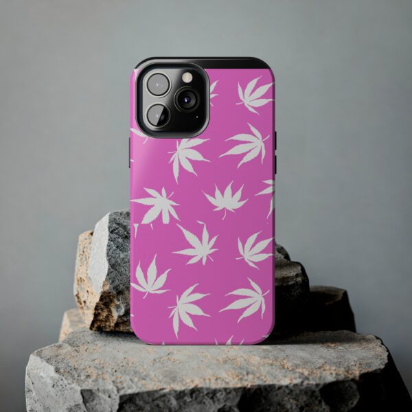 Pink Love Marijuana Leaf's Case For Apple Iphone - Image 47