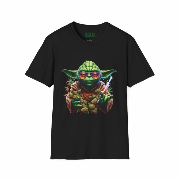 Galactic Green Master Tee - Stoner Yoda Edition - Image 4