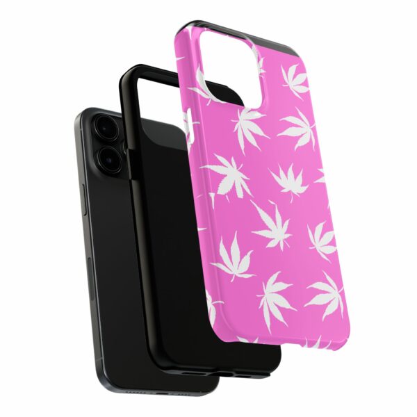 Pink Love Marijuana Leaf's Case For Apple Iphone - Image 72