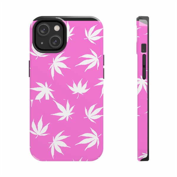 Pink Love Marijuana Leaf's Case For Apple Iphone - Image 49