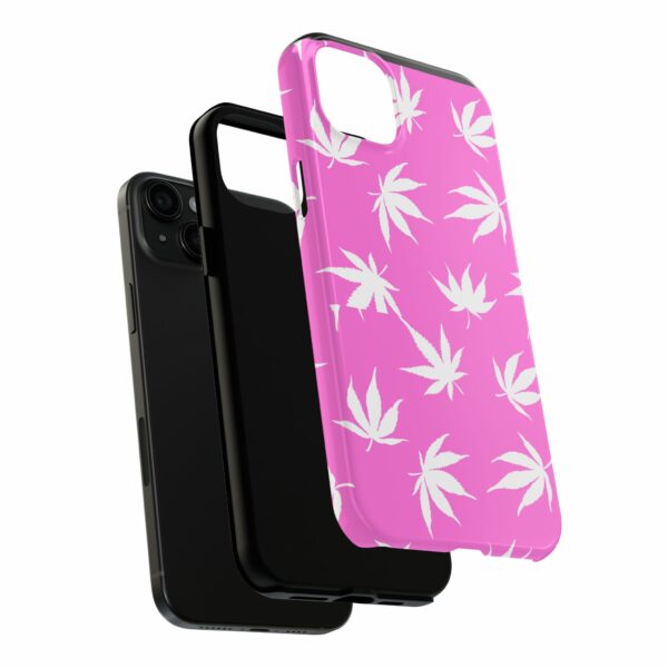 Pink Love Marijuana Leaf's Case For Apple Iphone - Image 68