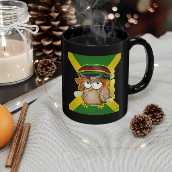 Marijuana Jamaican Owl Mug - Image 2