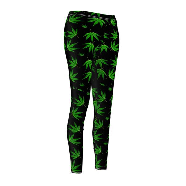 Marijuana Green Leaf’s Women Leggings - Image 2