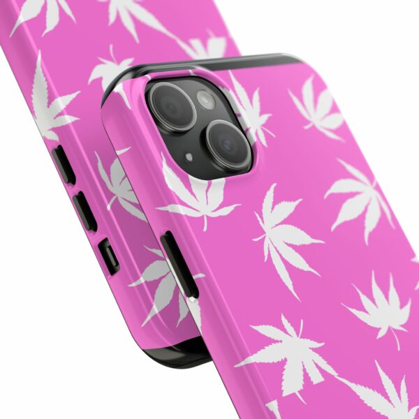 Pink Love Marijuana Leaf's Case For Apple Iphone - Image 66