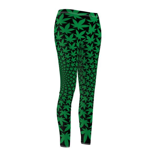 Psychedelic Marijuana Cycle Women Leggings - Image 2