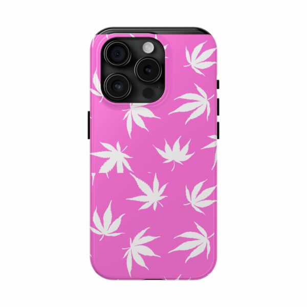 Pink Love Marijuana Leaf's Case For Apple Iphone - Image 61