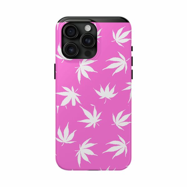 Pink Love Marijuana Leaf's Case For Apple Iphone - Image 69