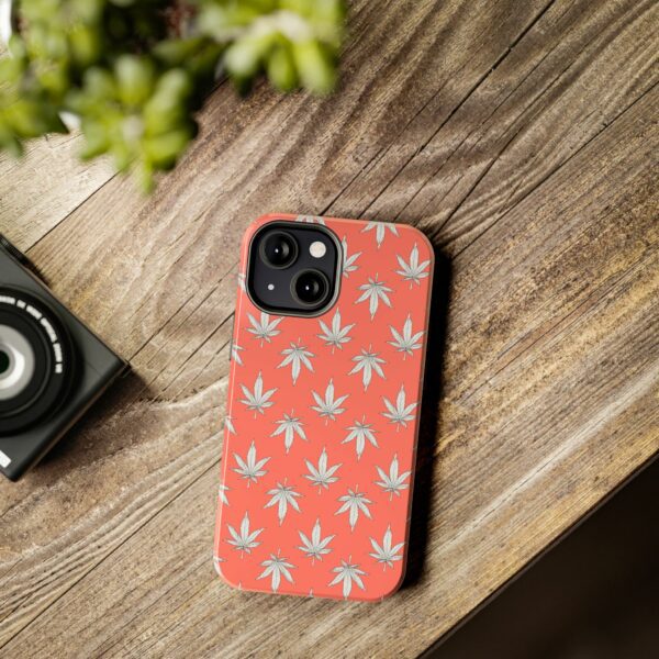 Red Love Marijuana Leaf's Case For Apple Iphone - Image 36