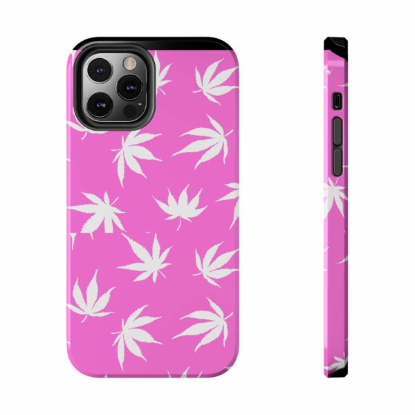 Pink Love Marijuana Leaf's Case For Apple Iphone - Image 13