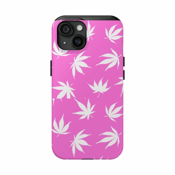 Pink Love Marijuana Leaf's Case For Apple Iphone - Image 57