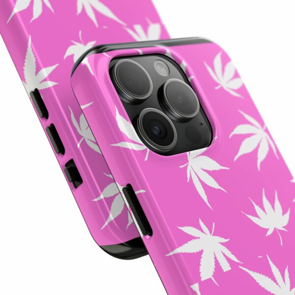 Pink Love Marijuana Leaf's Case For Apple Iphone - Image 62