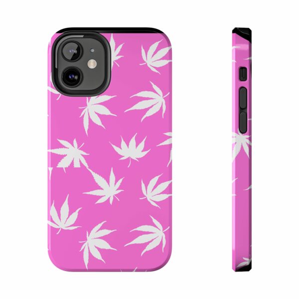 Pink Love Marijuana Leaf's Case For Apple Iphone - Image 7