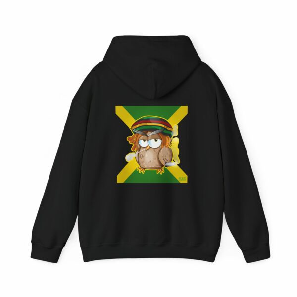 Marijuana Jamaican Owl Hoodie - Image 5