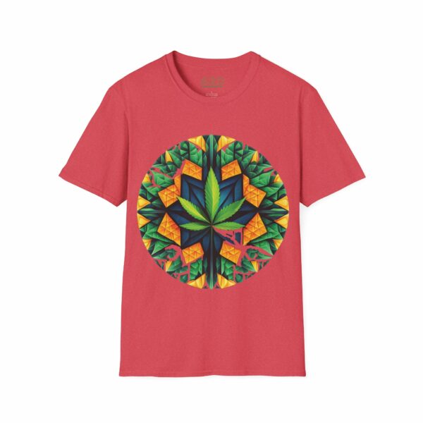 Psychedelic Foliage Tee - Hypnotic Weed Leaf Edition - Image 13