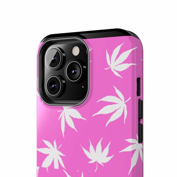 Pink Love Marijuana Leaf's Case For Apple Iphone - Image 40