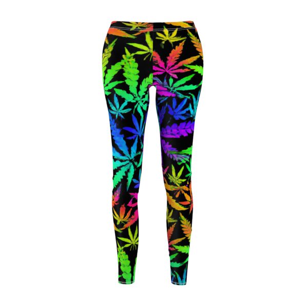 Trippy Marijuana Psychedelic Women Leggings - Image 2