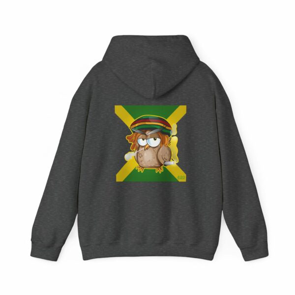 Marijuana Jamaican Owl Hoodie - Image 8