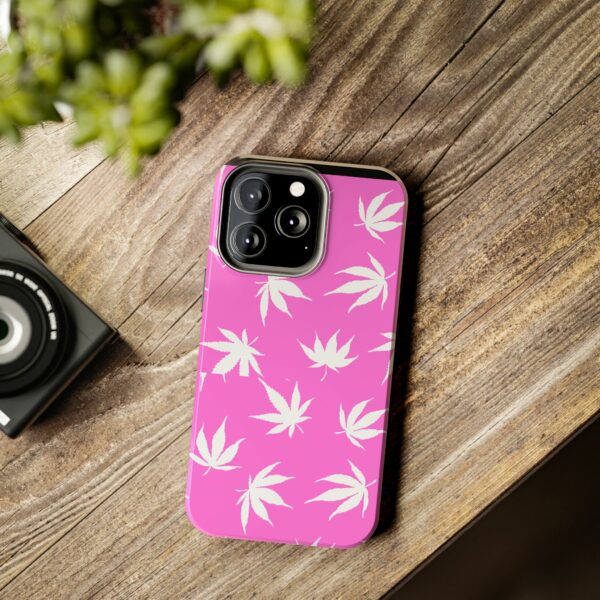 Pink Love Marijuana Leaf's Case For Apple Iphone - Image 42