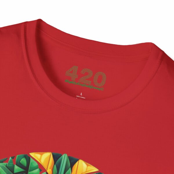 Psychedelic Foliage Tee - Hypnotic Weed Leaf Edition - Image 4