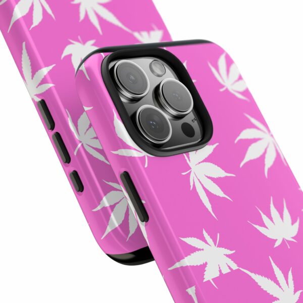 Pink Love Marijuana Leaf's Case For Apple Iphone - Image 77