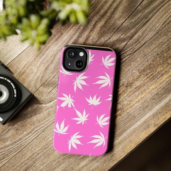 Pink Love Marijuana Leaf's Case For Apple Iphone - Image 30