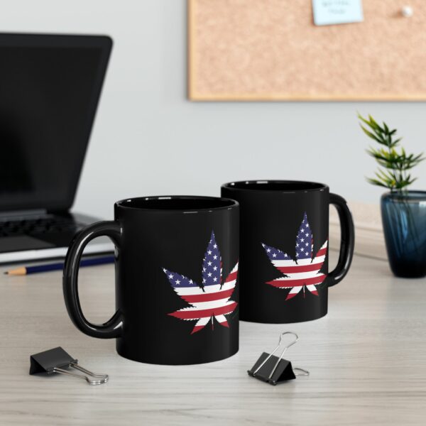 Cannabis USA Flag  Mug - Image 2